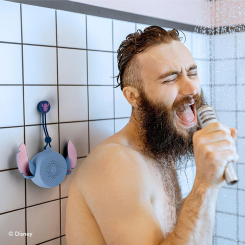 iJoy Disney Lilo and Stitch Bluetooth Shower Speaker with Suction Cup – IPX4 Rated Water Resistant Stitch Speaker for Shower, Baths| Up to 5 HRs P...
