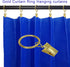 44 Pack Curtain Rings with Clips, Curtain Clip Rings Hooks, Bow Hanger Clips for Hanging Drapery Drapes Bows, Ring 1 inch Interior Diameter, Fits ...