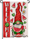 Welcome Summer Watermelon Gnome Small Decorative Garden Flag, Popsicle Daisy Yard Lawn Outside Decor, Seasonal Farmhouse Burlap Outdoor Home Decor...