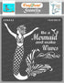 CrafTreat Mermaid Stencils for Painting on Wood, Canvas, Paper, Fabric, Floor, Wall and Tile - Mermaid Scale Stencil - 6x6 Inches - Reusable DIY A...