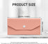 Leather Cash Envelopes, Money Envelope Reusable Waterproof Budget Envelope (pink)...