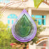 Wind Spinner 12-inch 3D Stainless Steel for Garden Decor, Water DropPurple Green - Worth Gift Holiday Decor GWS...
