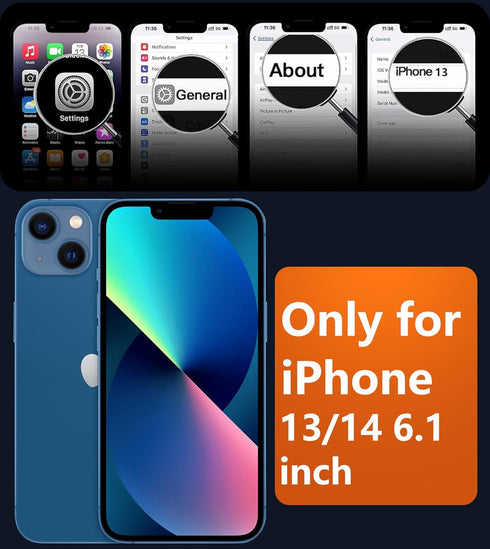 FNTCASE for iPhone 13 Phone Case: iPhone 14 Case Magnetic Translucent Matte Back Cover Metal Button Military Grade Protection Shockproof Shell Ful...