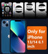 FNTCASE for iPhone 13 Phone Case: iPhone 14 Case Magnetic Translucent Matte Back Cover Metal Button Military Grade Protection Shockproof Shell Ful...