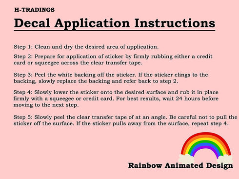 Rainbow Animated Design Cute Baby on Board Funny Little Super Hero Windows Truck Van Cars Laptop 2 Parts Stickers...