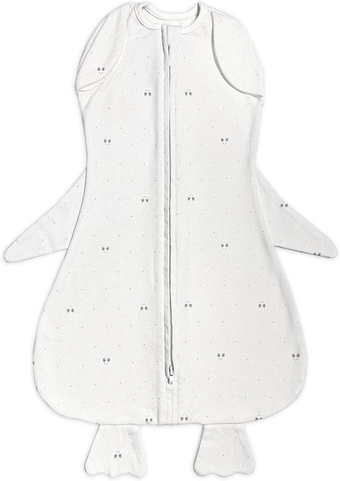 Sense-U Swaddle Blanket Adjustable Original Infant Baby Wrap Soft Cotton Star Floral Print (0-3m) (Penguin, Small)...