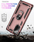 for Samsung Galaxy Note 20 Case, Note20 5G Case with HD Screen Protectors, Military-Grade Metal Ring Holder Kickstand 15ft Drop Tested Shockproof ...