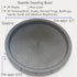 Reptile Feeding Dish Bowl Food and Water Bowl Tortoise Dish Reptile Tank Decor, Dia 6.7 Inches, Round...