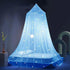 Eimilaly Stars Bed Canopy Glow in The Dark, Bed Canopy for Girls Mosquito Net, Princess Canopy for Girls Bed Room Decor, Blue...