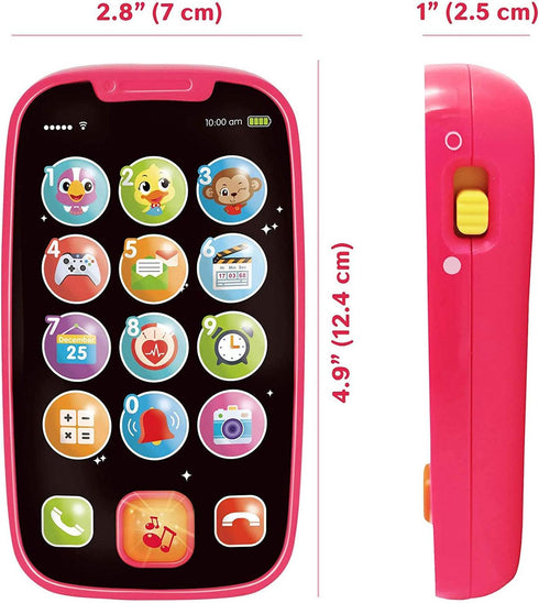 HOLA Toys for 1 Year Old Girl Gifts Baby Cell Phone, Baby Toys 12-18 Months Baby Phone Toy Lights Music Play Kids Phone for Toddlers Baby Girl Toy...