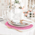 Pink Placemats Pink Glitter Sparkle Placemat for Kitchen Table Mats Place Mats for Chrismats Placemats for Weeding Party -15.4 inch Placemats Set ...