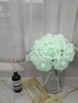 D-Seven Artificial Flowers 30PCS Real Looking Fake Roses with Stem for DIY Wedding Bouquets Centerpieces Party Baby Shower Home Decorations (Mint ...
