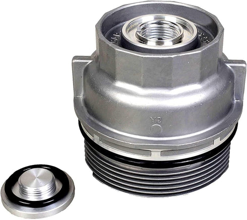 FOKES Oil Filter housing Cover,Compatible with Toyota 4Runner Avalon Camry Fj Cruiser Highlander RAV4 Sienna Tacoma Tundra Venza more. Replace 156...