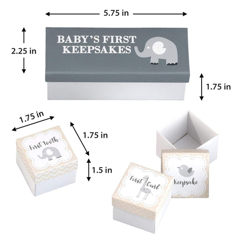Lillian Rose 3 Piece Baby's First Keepsakes Boxes...