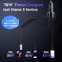 USB C Car Charger, 75W Metal 3-Port Super Fast Car Charger Adapter PD & QC3.0 Built-in 6ft Type C Coiled Cable for Samsung Galaxy S22/21 iPhone iP...
