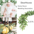 DearHouse 5.5ft Seeded Eucalyptus Garland, Artificial Vines Faux Eucalyptus Leaves Table Garland Artificial Greenery Wedding Backdrop Arch Wall De...