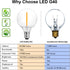 SUNTHIN Outdoor White String Lights, 27FT White Patio Lights with 14 G40 Shatterproof LED Bulbs(1 Spare), Waterproof Hanging Outside Lights for Ya...