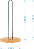 TIEYIPIN Paper Towel Holder, Countertop Roll Stand with Anti-Skid Wooden Bamboo Base for Kitchen, Cabinet, Table...