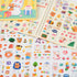 Kawaii Cartoon Bear Journaling Stickers - 100 Sheets Cute Rabbit Animal Transparent PET Scrapbooking Clipping Supplies Calendar Decals Sticker for...