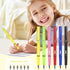 6Pcs Everlasting Pencil, Inkless Pencil Eternal with 6pcs Replacement Nibs, Inkless Pen Unlimited Writing Pencil, Reusable Erasable Pencil for Stu...