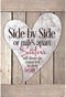 DEXSA Sisters Wood Plaque - Made in the USA - 6x9 - Classy Frame Wall & Tabletop Decoration | Easel & Hanging Hook | Side by Side or Miles Apart, ...