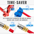 SUNGATOR 1/2 Inch x 3/4 Inch MNPT Adapter, No Lead Brass Push-to-Connect Plumbing Fittings to Connect PEX, Copper, CPVC, With A Disconnect Clip an...