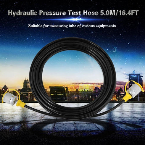 Hydraulic Pressure Test Hose for Excavator Construction Machinery Testing Coupling Point M16*2 Dual Female Liquid Hydraulic Pressure Test Hose Bla...