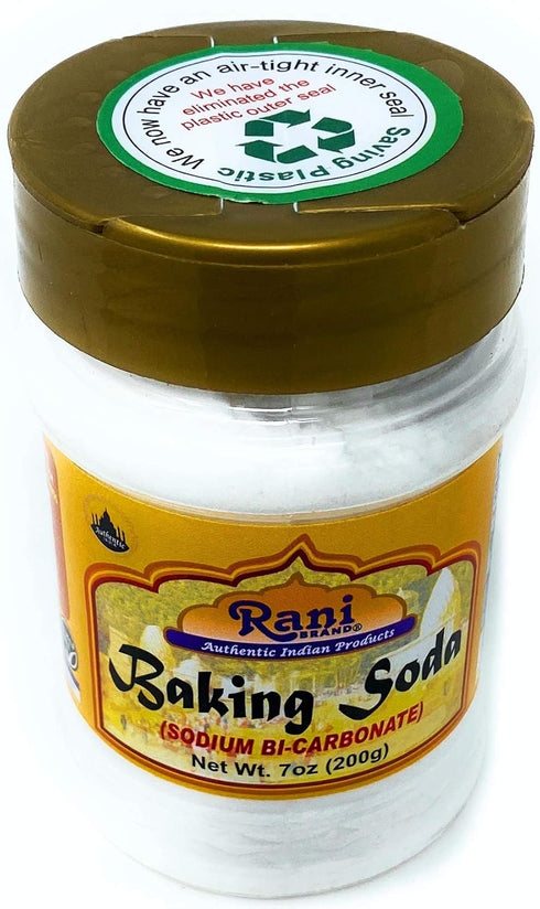 Rani Baking Soda (SODIUM BI-CARBONATE) 7oz (200g) PET Jar ~ Used for cooking, NON-GMO | Indian Origin | Gluten Friendly...