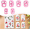 KEOKER Polymer Clay Cutters - Mini Clay Cutters for Polymer Clay Earrings Making, 6 Shapes Floral & Leaf & Butterfly Micro Clay Cutters, Clay Cutt...
