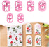 KEOKER Polymer Clay Cutters - Mini Clay Cutters for Polymer Clay Earrings Making, 6 Shapes Floral & Leaf & Butterfly Micro Clay Cutters, Clay Cutt...