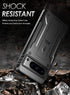 Poetic Revolution Case Compatible with Pixel 8 Pro 5G, Full Body Rugged Shockproof Protective Cover Case with Kickstand, Built-in Screen Protector...