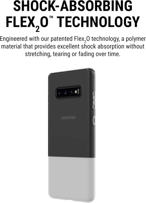 Incipio NGP Translucent Flexible Case for Samsung Galaxy S10+ with Shock-Absorbing Drop-Protection - Clear...