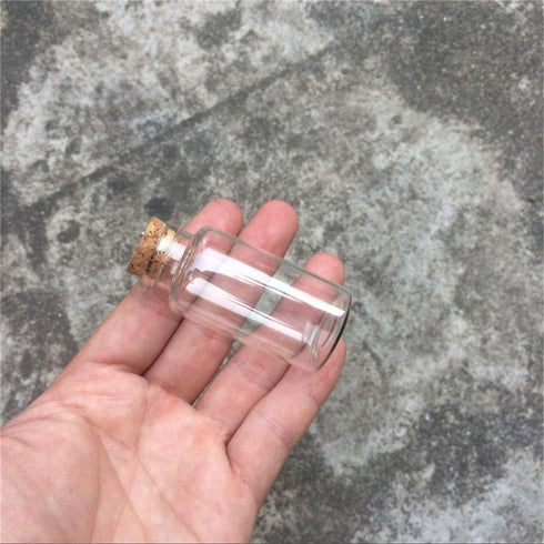 30x60x17mm 25ml Glass Bottles with Cork for Wedding Holiday Decoration 12pcs (12, 25ml-30x60x17mm)...