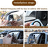 Pack-2 Car Rearview Blind Spot Mirror, Adjustable High-definition Fan-shaped Mirror, Frameless Wide-angle Convex Mirror, Universal Side Rearview A...