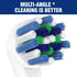 16 Pack Professional Cross Toothbrush Replacement Heads Compatible with Oral B Electric Toothbrush Action Cross Replacement Brush Heads for Multi ...