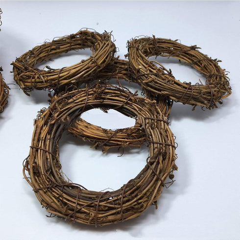 Natural Grapevine Wreath Ring - DIY Craft Vines Base Roll for Rustic Summer Fall Christmas Wreath Door Garland Home Wedding Party Decor Gift Hangi...