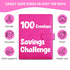 ISRAR™ 100 envelopes money saving challenge binder, Pre-Numbered Envelopes, 2 Erasable Red Markers, A5 Money Saving Book, Save 5050$ With This Mon...
