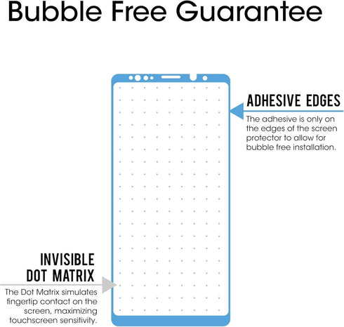 amFilm Screen Protector for Samsung Galaxy Note 9, Full Screen Coverage Screen Protector, 3D Curved Tempered Glass, Dot Matrix with Easy Installat...