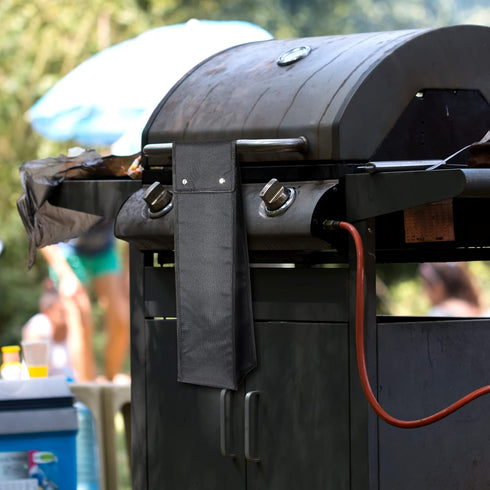 Grill Utensil Storage Bag BBQ Tool Storage Bags Barbecue Hardware Tool Grill Utensil Holder Pouch Oxford Cloth Grill Accessory Storage Bag Foldabl...