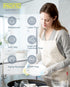 PACIFIC PPE 4 Pairs Reusable Cleaning Gloves, PVC Dishwashing Gloves, Latex Free, Kitchen, Unlined, Blue, Large...
