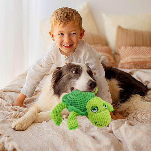 Squeaky Dog Toys, Cute Flamingo Plush Toy for Dogs Indoor Play, Interactive Dog Toys with Non-Shedding Material for Small and Medium Dogs...
