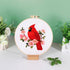 Louise Maelys Cardinal Embroidery Kits for Beginners with bird flower pattern,Adults Starter Cross Stitch Kit DIY Needlepoint Kits......