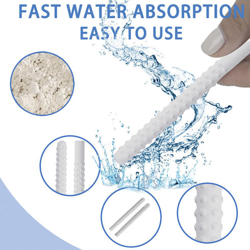 3X Reusable Drying Rods Scouring Sticks Water-Absorption Absorb Absorption Stick Laboratory Desiccant Stick Quickly Drying Stick Diatom Bump for T...