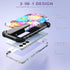 IDweel Galaxy S24 Case with Screen Protector & Camera Lens Protector,Hybrid 3 in 1 Shockproof Heavy Duty Protection Hard PC Cover Soft Silicone Bu...