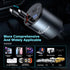 Retractable Car Charger,68W 4 in 1 Super Fast Charge Car Phone Charger,Retractable Cables (31.5 inch) and 2 USB Ports Car Charger Adapter for iPho...