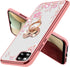 B-wishy for Samsung Galaxy A12 5G Case, Glitter Crystal Butterfly Heart Floral Slim Luxury Bling Diamond Rhinestone Cute Girls TPU Case with Ring ...
