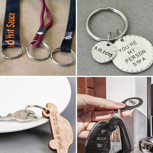 Pawfly 100 Pack 4/5 Inch Mini Split Jump Ring with Double Loops Small Metal Rings Connectors for Jewelry Necklaces Bracelets Earrings Crafts Ornam...