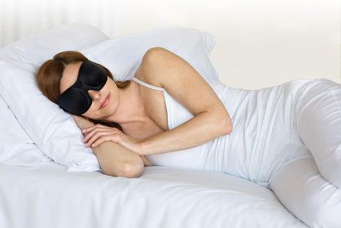 Bucky 40 Blinks No Pressure Eye Mask for Travel & Sleep, Blue Atlas, One Size...