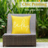 Waterproof Outdoor Throw Pillow Cover, 2 Pack Relax Printing Throw Pillow Case UV Protection Garden Cushion Cover for Patio Sofa Couch Balcony Chr...