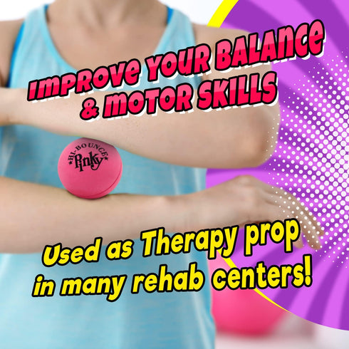 JA-RU Super Bounce Pinky Ball (1 Bouncy Ball) Outdoor Games & Indoor Playground Kids Toys. Massage Therapy Stress Balls. Sports Party Favors & Car...